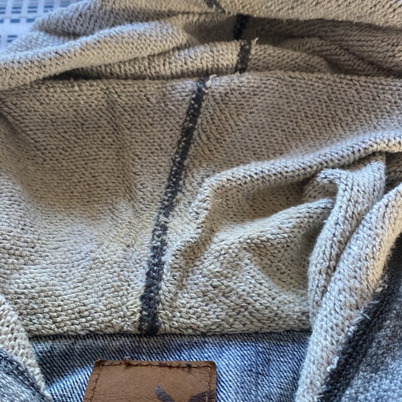 2/$50 🌈 EUC American Eagle Denim/Hoodie Jacket, Size Small - Picture 6 of 12
